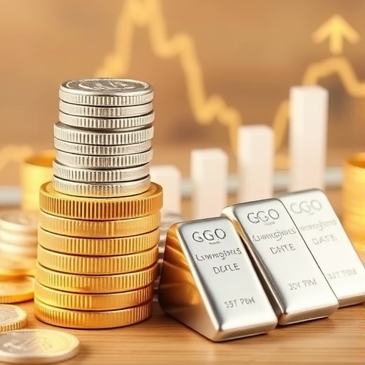 一隻分析股票市場的手,顯示升勢