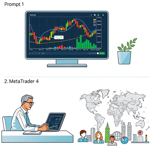 投資者正在使用MetaTrader 4進行交易