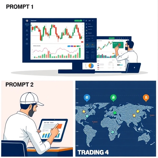 全球金融市場概念圖