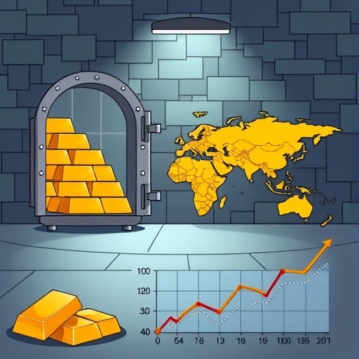 顯示金價上升的圖表