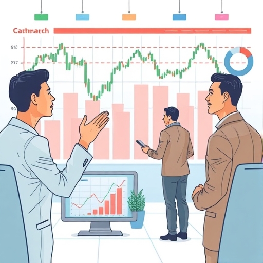 金融市場趨勢視覺化圖像