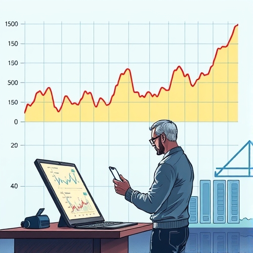 一位交易者正在分析隔夜利息的數據