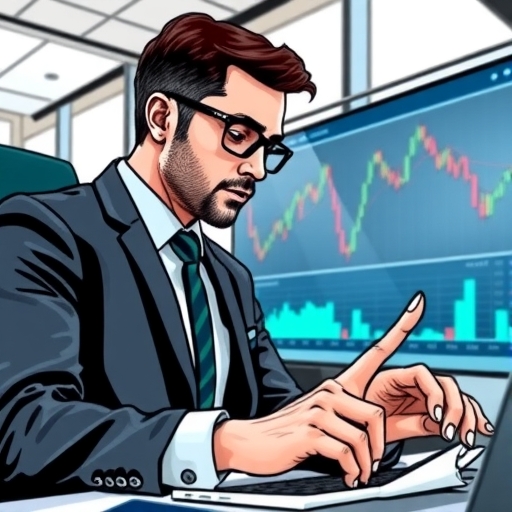 金融圖表展示市場趨勢