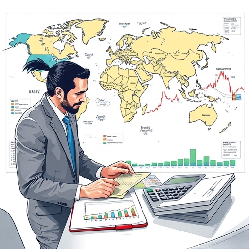 一位男子正在街頭交易股票