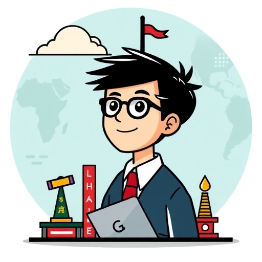 一位男子正在街頭交易股票