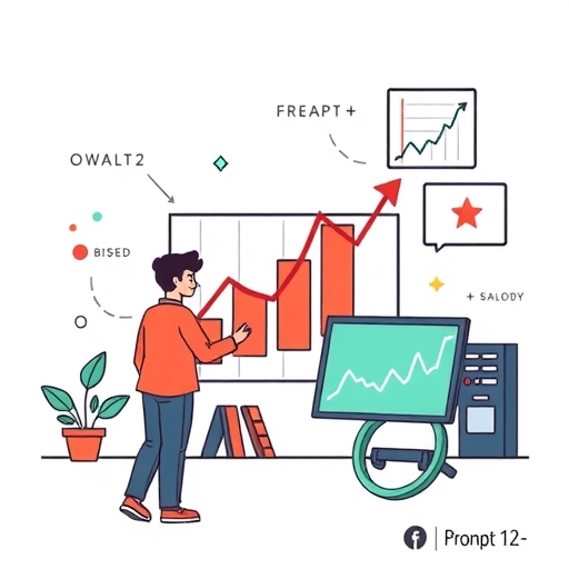 一位男子正在街頭交易股票