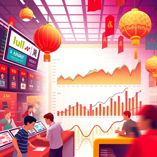 中國大陸繁榮股票交易市場的插圖