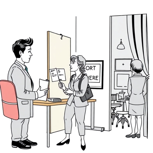 一位房地產經紀人正在展示房屋給潛在買家看