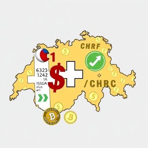 瑞士法郎作為避險貨幣的表示