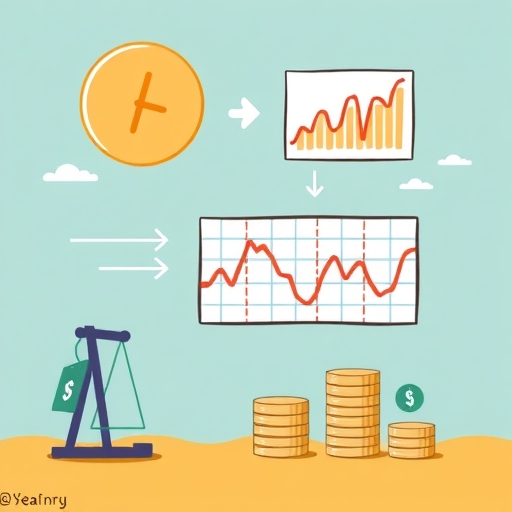 一位經濟學家正在研究通脹趨勢