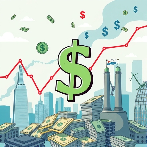 金融市場動盪的插圖