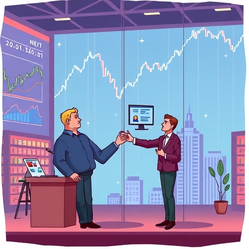 金融市場插圖