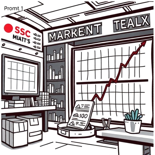 一位男子正在街頭交易股票