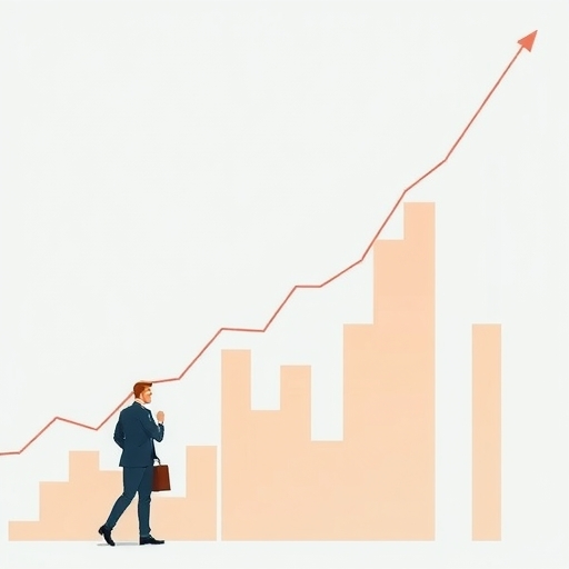 分析市場趨勢的投資者與大陽線圖表