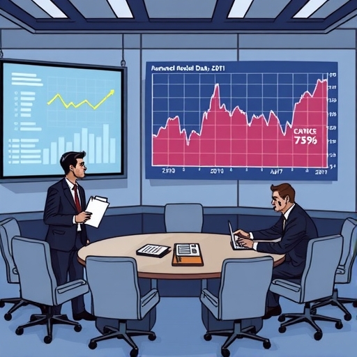 投資者正在分析經濟數據