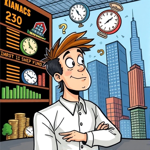 一個人在金融市場感到困惑