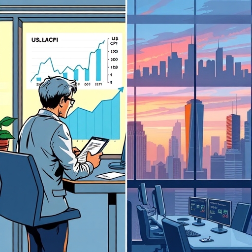 一位男子正在街頭交易股票