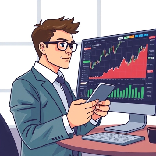 股票市場圖表,顯示上升趨勢