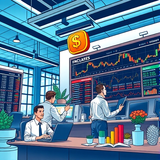 投資者分析金融圖表