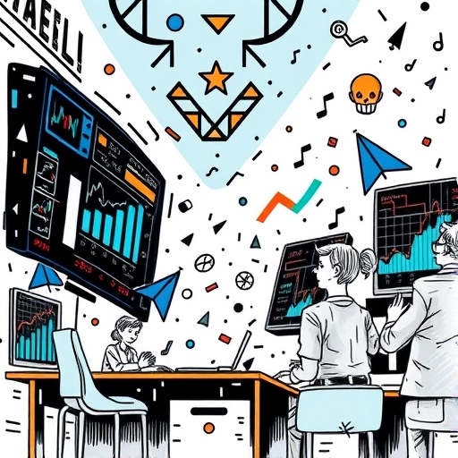 混亂的股票市場交易