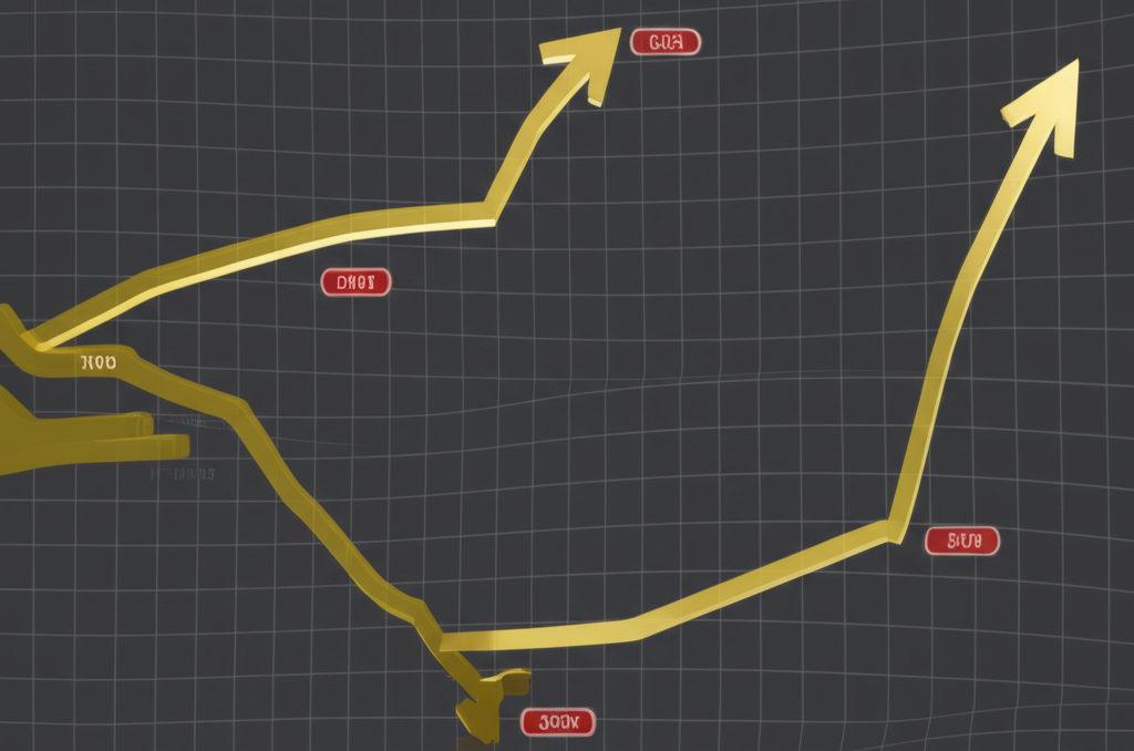 一張全球地圖,標示出各國央行黃金儲備,並以箭頭顯示儲備增加的趨勢。