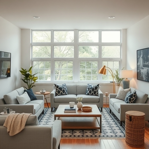 一個舒適整潔的客廳