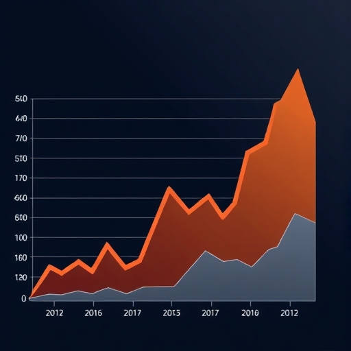 網站流量圖上升的插圖