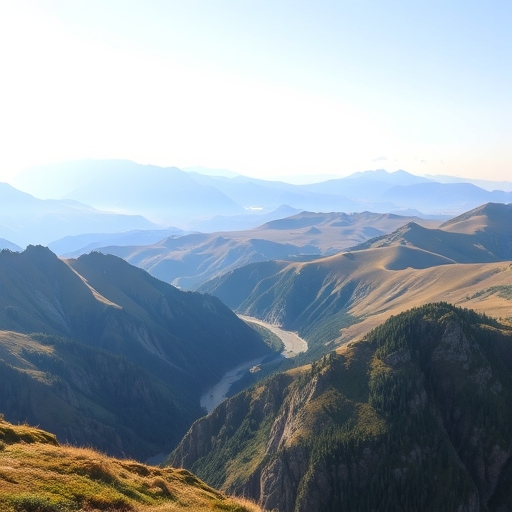 美麗的山脈景觀
