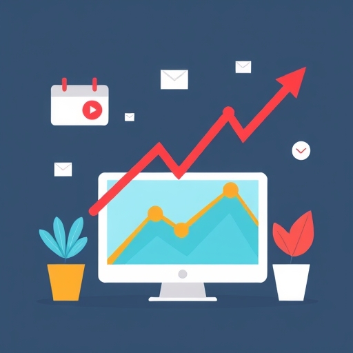 網站流量增加的插圖