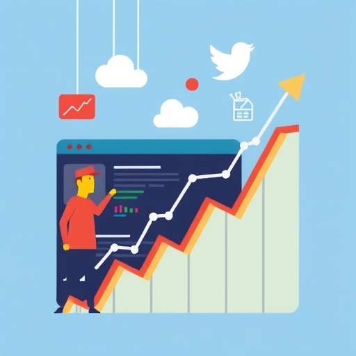 網站流量增加的插圖