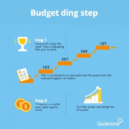 一個人正在檢視文件上的勾選符號,象徵達成財務目標。