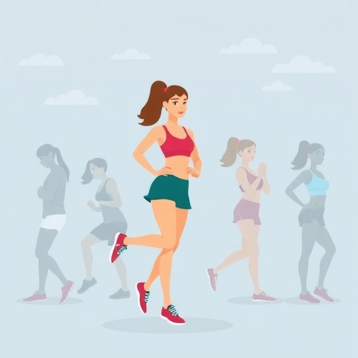 一位正在做伸展運動的人。