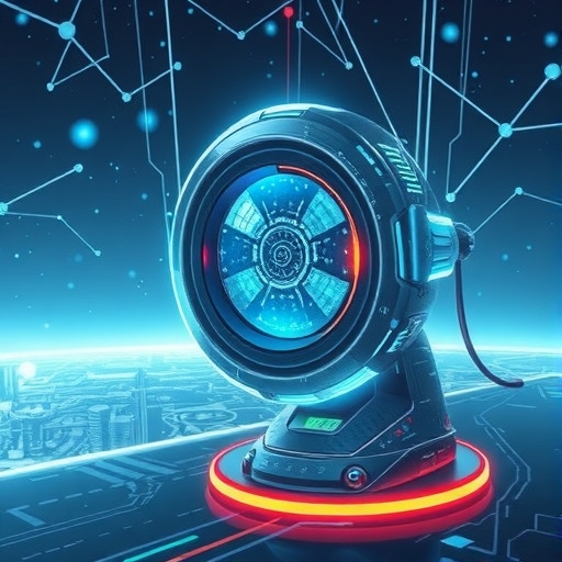 一張描繪未來科技感的插圖