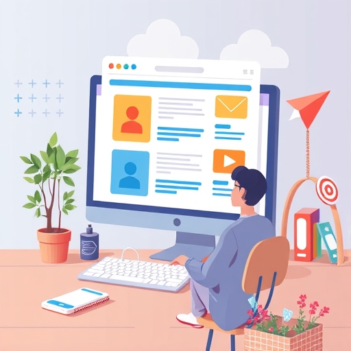 描繪央行建築與資金進出經濟體的貨幣政策示意圖。