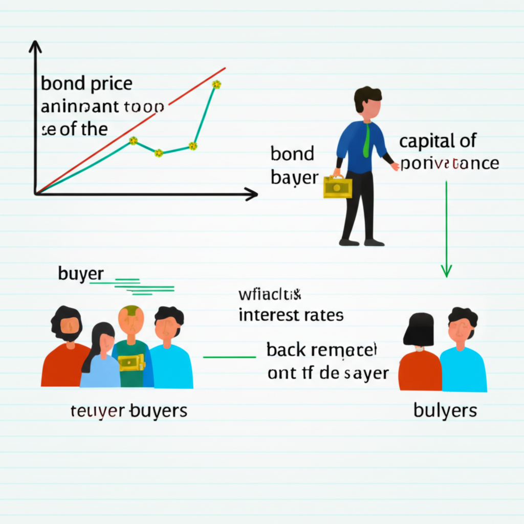 顯示債券憑證與金融圖表的特寫鏡頭,象徵債券的本質與投資。