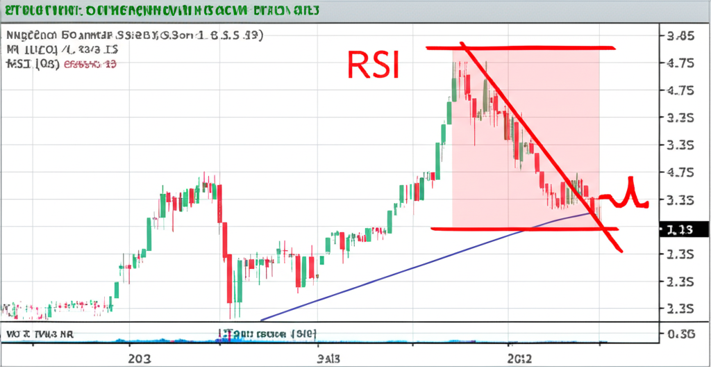 RSI 背離概念圖解:展示價格與指標走勢不一致的市場情境