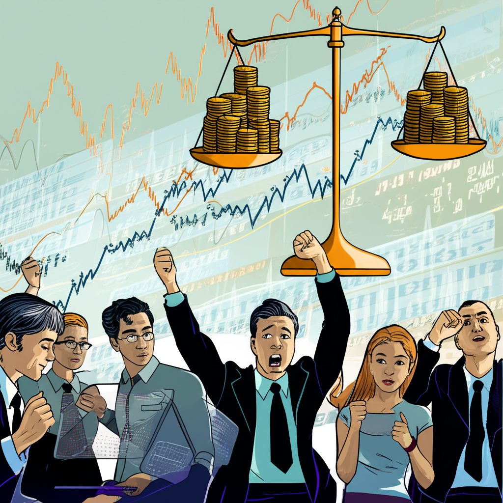 全球貨幣市場波動圖示,投資人觀察圖表與匯率變化