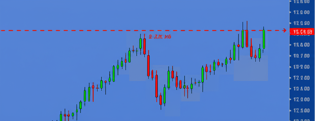 K線圖顯示由市場新聞和買賣壓力形成的價格缺口圖示
