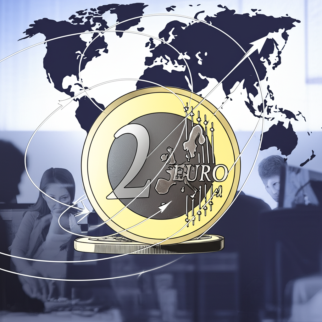 歐元貨幣波動與全球經濟圖示