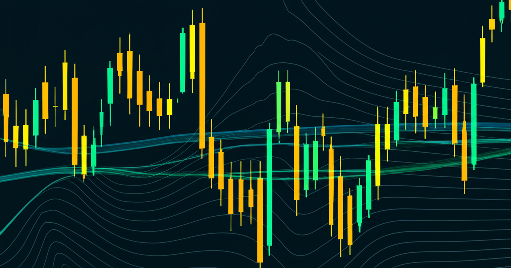 各種蠟燭圖型顯示向上和向下假突破,背景複雜市場邏輯