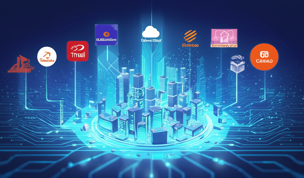 阿里巴巴核心業務帝國 淘寶天貓阿里雲菜鳥國際平台數位城市圖