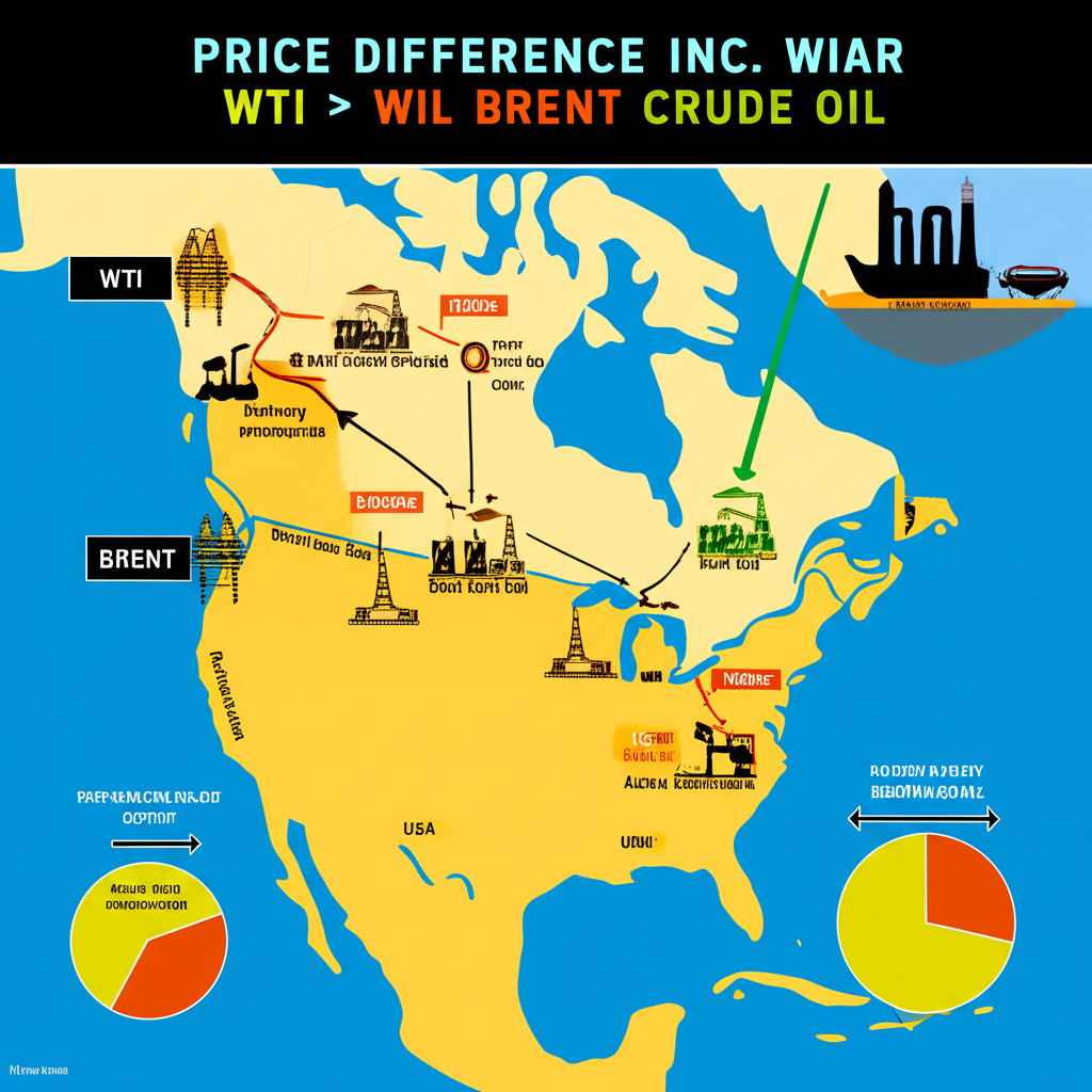 WTI 與布蘭特原油價差因素圖示:地理、運輸成本與區域供需