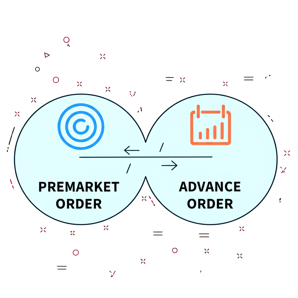 盤前掛單市場機制與預約下單券商功能差異示意圖