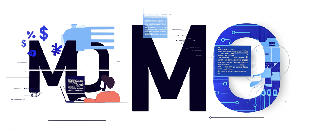 金融M0與程式設計及微控制器中m0不同意義的抽象插圖