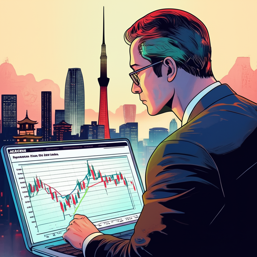 日經平均指數圖表分析與日本城市景觀