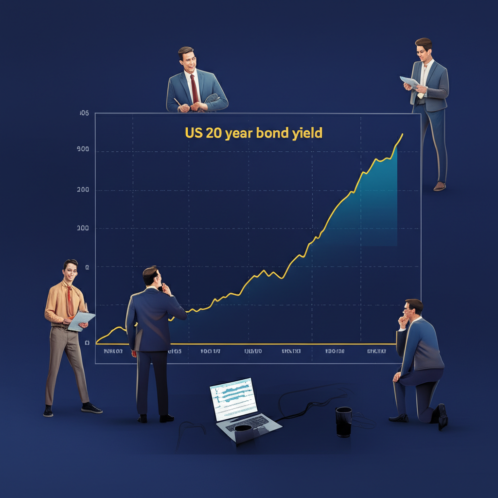 美國20年期公債殖利率全球金融市場圖示