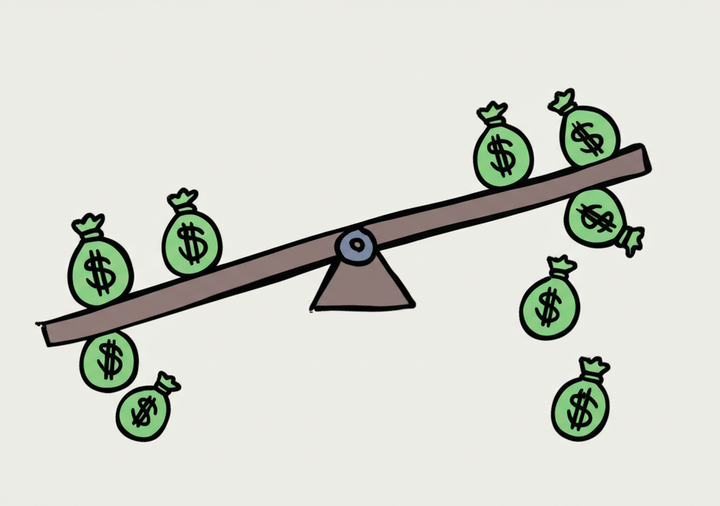 利率差異天平圖示,一側高利率吸引資金流入,另一側低利率資金外流,象徵資本流動對澳幣的影響