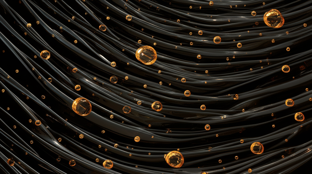 原油在地殼深處形成的黑色黏稠液體,作為化石燃料和能源來源的數百萬年演變過程,顯示碳氫化合物