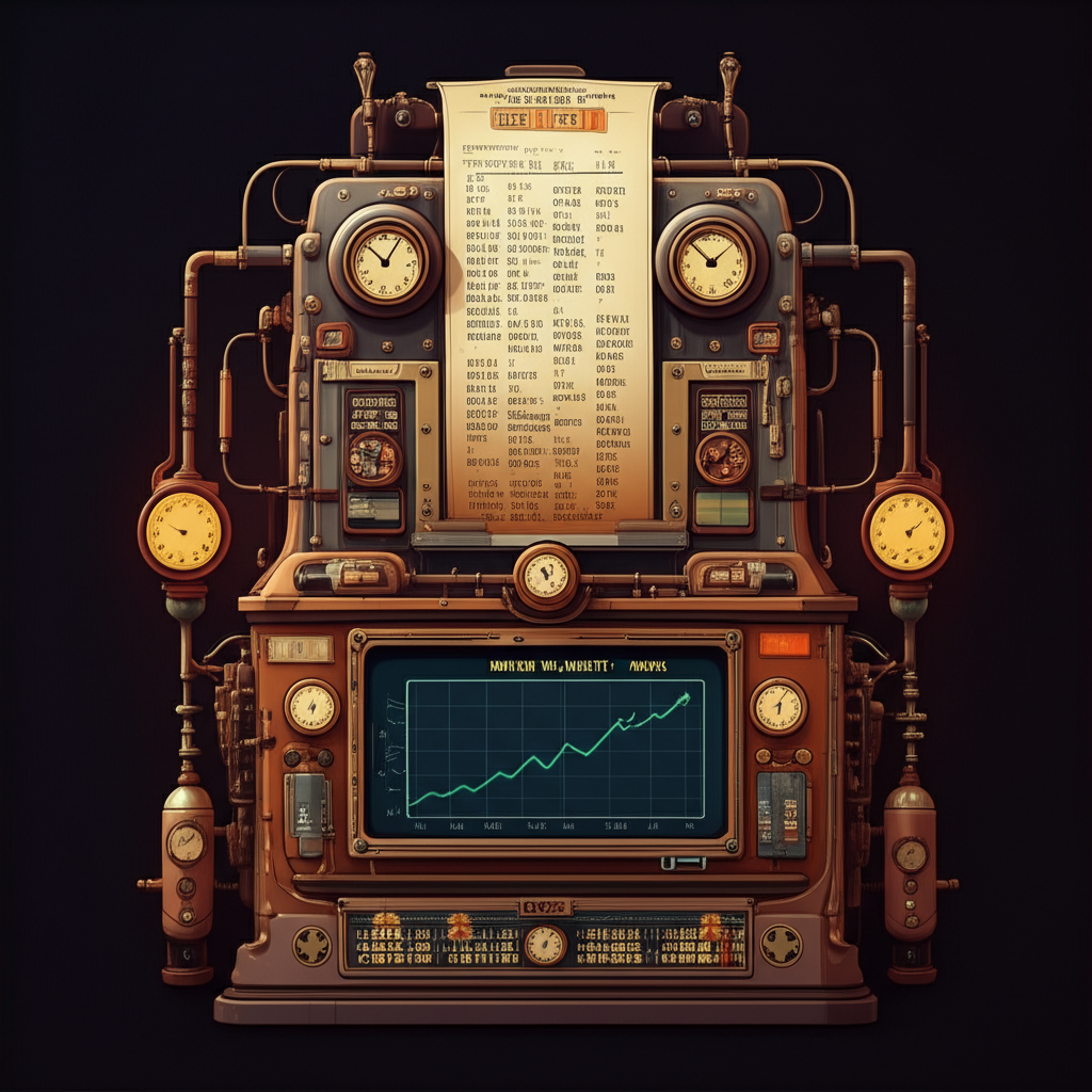 複雜計算裝置處理美國國債期權價格,輸出隱含波動率並顯示 MOVE 指數上升趨勢