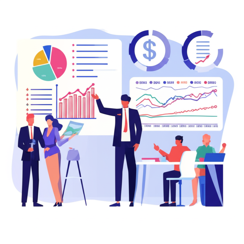 專業金融顧問指導客戶在複雜市場中進行財富增長與風險管理